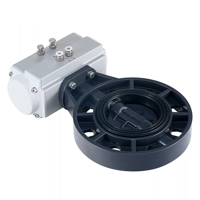 Pneumatic Plastic UPVC Butterfly Valve